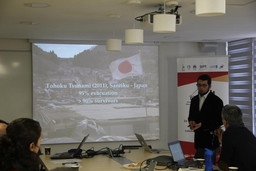 Erick Mas in the Workshop on Modeling Urban Resilience in the Aftermath of the Haifa Fire