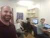 The Israeli Research Group working all together in the office